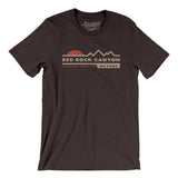 Red Rock Canyon Sunset Men/Unisex T-Shirt-Brown-Allegiant Goods Co. Vintage Sports Apparel