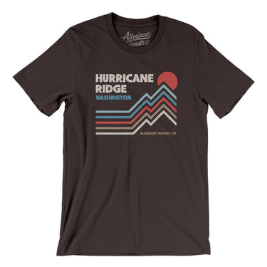 Hurricane Ridge Washington Men/Unisex T-Shirt-Brown-Allegiant Goods Co. Vintage Sports Apparel