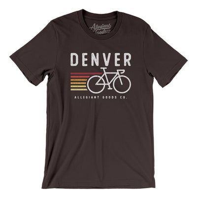 Denver Cycling Men/Unisex T-Shirt-Brown-Allegiant Goods Co. Vintage Sports Apparel