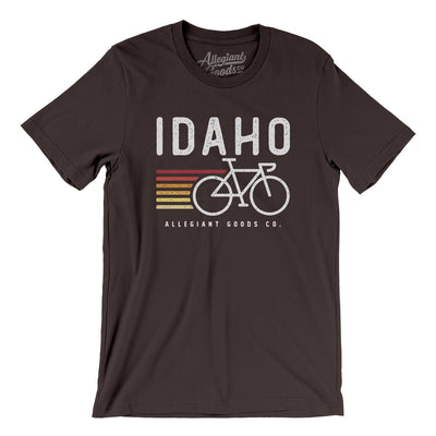 Idaho Cycling Men/Unisex T-Shirt-Brown-Allegiant Goods Co. Vintage Sports Apparel