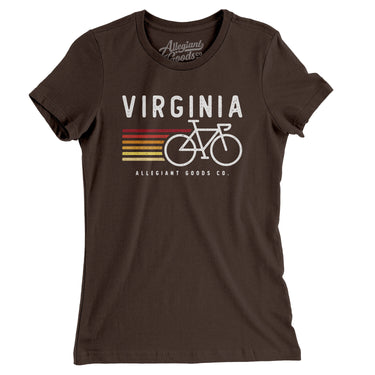 Virginia Cycling Women's T-Shirt-Allegiant Goods Co. Vintage Sports Apparel