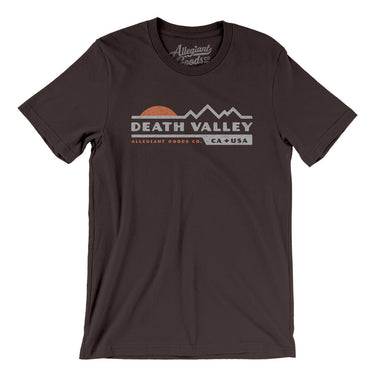 Death Valley Sunset Men/Unisex T-Shirt-Brown-Allegiant Goods Co. Vintage Sports Apparel
