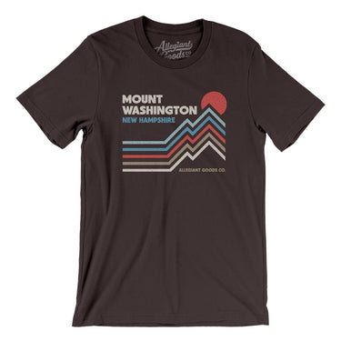 Mount Washington New Hampshire Men/Unisex T-Shirt-Brown-Allegiant Goods Co. Vintage Sports Apparel