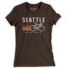 Seattle Cycling Women's T-Shirt-Brown-Allegiant Goods Co. Vintage Sports Apparel