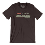 Palm Springs Mountain Sunset Men/Unisex T-Shirt-Brown-Allegiant Goods Co. Vintage Sports Apparel
