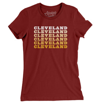 Cleveland Repeat Women's T-Shirt-Allegiant Goods Co. Vintage Sports Apparel