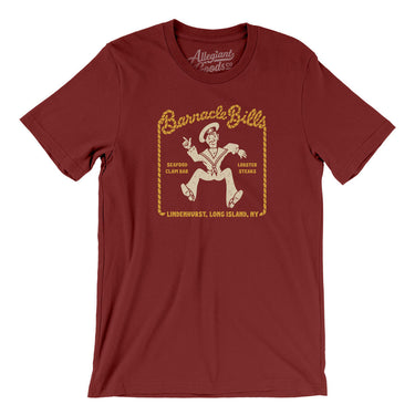 Barnacle Bills Long Island Men/Unisex T-Shirt-Cardinal-Allegiant Goods Co. Vintage Sports Apparel