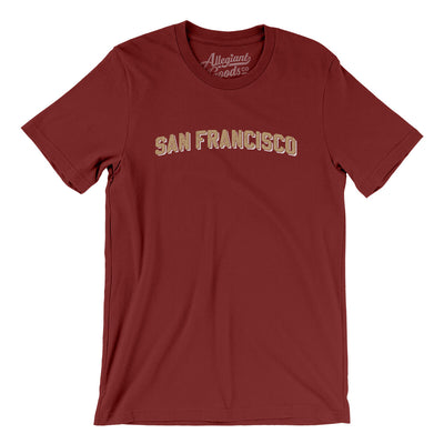 San Francisco Varsity Men/Unisex T-Shirt-Cardinal-Allegiant Goods Co. Vintage Sports Apparel