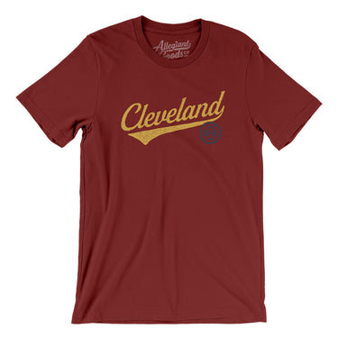 Cleveland Vintage Script Men/Unisex T-Shirt-Allegiant Goods Co. Vintage Sports Apparel