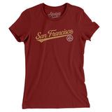 San Francisco Vintage Script Women's T-Shirt-Allegiant Goods Co. Vintage Sports Apparel