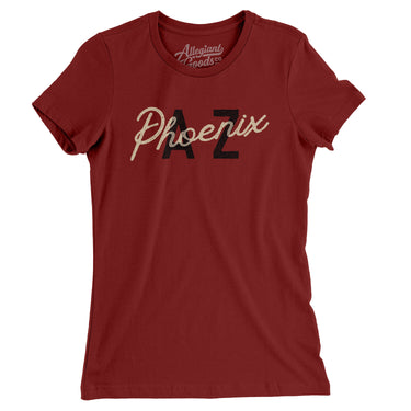 Phoenix Az Overprinted Women's T-Shirt-Allegiant Goods Co. Vintage Sports Apparel