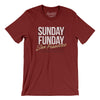 Sunday Funday San Francisco Men/Unisex T-Shirt-Cardinal-Allegiant Goods Co. Vintage Sports Apparel