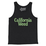 California Weed Men/Unisex Tank Top-Charcoal Black TriBlend-Allegiant Goods Co. Vintage Sports Apparel