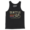 Seattle Cycling Men/Unisex Tank Top-Charcoal Black TriBlend-Allegiant Goods Co. Vintage Sports Apparel