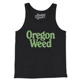 Oregon Weed Men/Unisex Tank Top-Charcoal Black TriBlend-Allegiant Goods Co. Vintage Sports Apparel