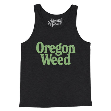 Oregon Weed Men/Unisex Tank Top-Charcoal Black TriBlend-Allegiant Goods Co. Vintage Sports Apparel