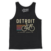 Detroit Cycling Men/Unisex Tank Top-Charcoal Black TriBlend-Allegiant Goods Co. Vintage Sports Apparel
