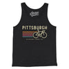 Pittsburgh Cycling Men/Unisex Tank Top-Charcoal Black TriBlend-Allegiant Goods Co. Vintage Sports Apparel