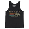Kansas City Cycling Men/Unisex Tank Top-Charcoal Black TriBlend-Allegiant Goods Co. Vintage Sports Apparel
