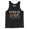 Denver Cycling Men/Unisex Tank Top-Charcoal Black TriBlend-Allegiant Goods Co. Vintage Sports Apparel