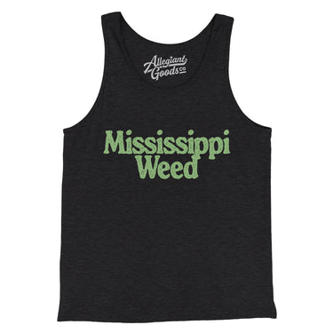 Mississippi Weed Men/Unisex Tank Top-Allegiant Goods Co. Vintage Sports Apparel