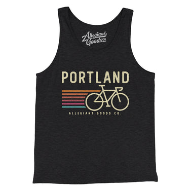 Portland Cycling Men/Unisex Tank Top-Allegiant Goods Co. Vintage Sports Apparel
