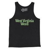 West Virginia Weed Men/Unisex Tank Top-Charcoal Black TriBlend-Allegiant Goods Co. Vintage Sports Apparel