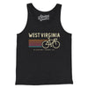 West Virginia Cycling Men/Unisex Tank Top-Charcoal Black TriBlend-Allegiant Goods Co. Vintage Sports Apparel