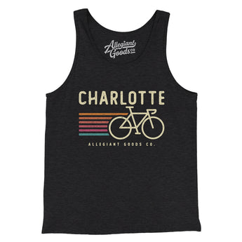 Charlotte Cycling Men/Unisex Tank Top-Allegiant Goods Co. Vintage Sports Apparel