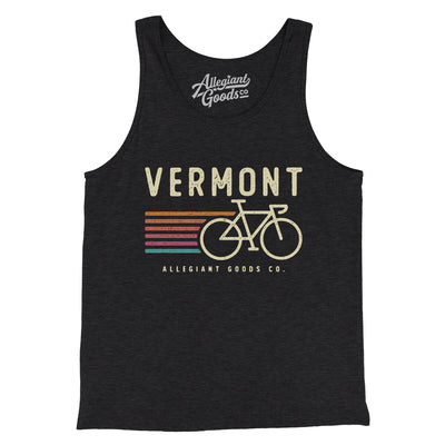 Vermont Cycling Men/Unisex Tank Top-Charcoal Black TriBlend-Allegiant Goods Co. Vintage Sports Apparel