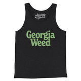 Georgia Weed Men/Unisex Tank Top-Charcoal Black TriBlend-Allegiant Goods Co. Vintage Sports Apparel