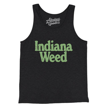 Indiana Weed Men/Unisex Tank Top-Charcoal Black TriBlend-Allegiant Goods Co. Vintage Sports Apparel