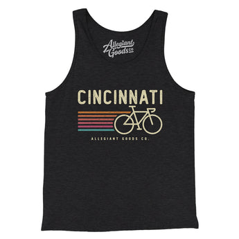 Cincinnati Cycling Men/Unisex Tank Top-Allegiant Goods Co. Vintage Sports Apparel