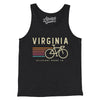 Virginia Cycling Men/Unisex Tank Top-Charcoal Black TriBlend-Allegiant Goods Co. Vintage Sports Apparel