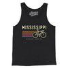 Mississippi Cycling Men/Unisex Tank Top-Charcoal Black TriBlend-Allegiant Goods Co. Vintage Sports Apparel