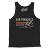 San Francisco Cycling Men/Unisex Tank Top-Charcoal Black TriBlend-Allegiant Goods Co. Vintage Sports Apparel