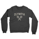Olympia Tennis Midweight French Terry Crewneck Sweatshirt-Charcoal Heather-Allegiant Goods Co. Vintage Sports Apparel