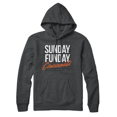 Sunday Funday Cincinnati Hoodie-Allegiant Goods Co. Vintage Sports Apparel