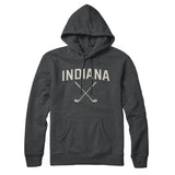 Indiana Golf Hoodie-Charcoal Heather-Allegiant Goods Co. Vintage Sports Apparel