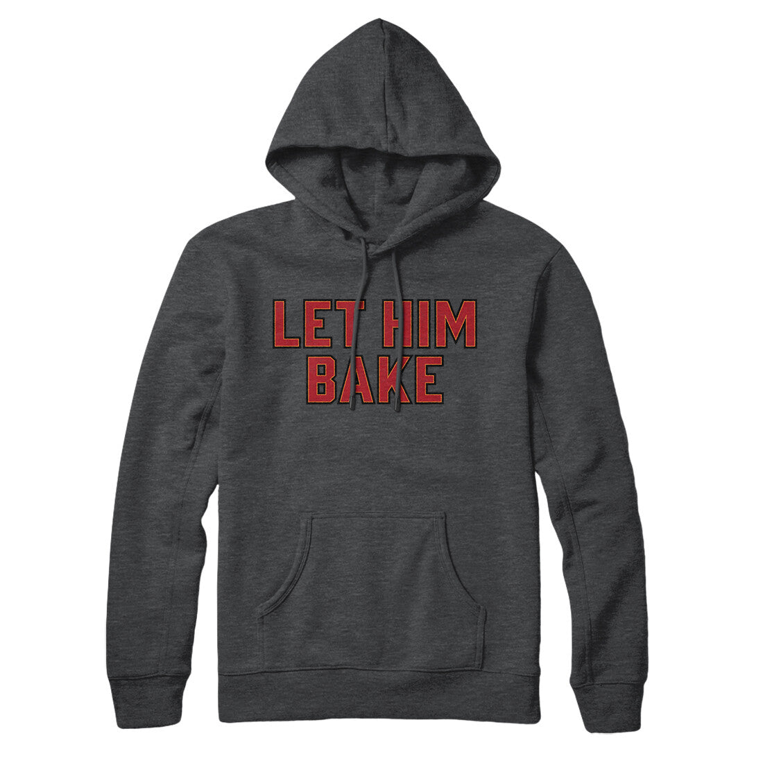 Let Him Bake Hoodie-Charcoal Heather-Allegiant Goods Co. Vintage Sports Apparel
