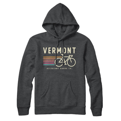 Vermont Cycling Hoodie-Charcoal Heather-Allegiant Goods Co. Vintage Sports Apparel