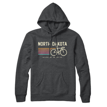North Dakota Cycling Hoodie-Allegiant Goods Co. Vintage Sports Apparel
