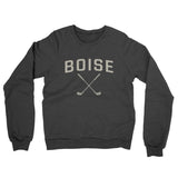 Boise Golf Midweight French Terry Crewneck Sweatshirt-Charcoal Heather-Allegiant Goods Co. Vintage Sports Apparel