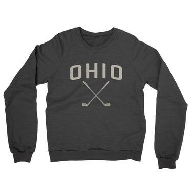 Ohio Golf Midweight French Terry Crewneck Sweatshirt-Charcoal Heather-Allegiant Goods Co. Vintage Sports Apparel