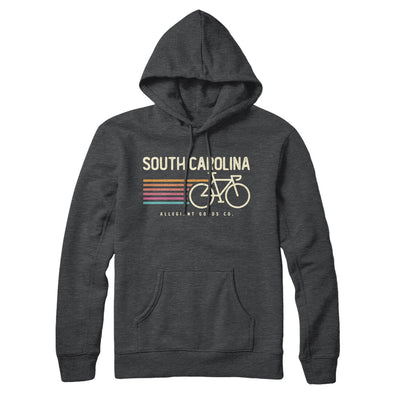 South Carolina Cycling Hoodie-Charcoal Heather-Allegiant Goods Co. Vintage Sports Apparel