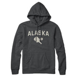 Alaska Pickleball Hoodie-Charcoal Heather-Allegiant Goods Co. Vintage Sports Apparel