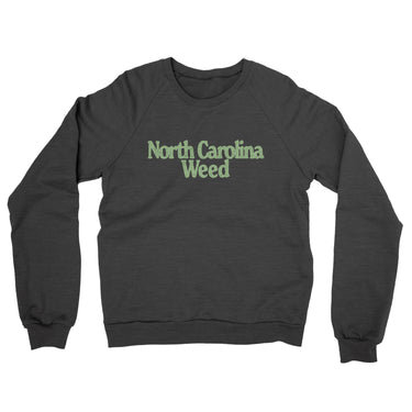 North Carolina Weed Midweight French Terry Crewneck Sweatshirt-Allegiant Goods Co. Vintage Sports Apparel