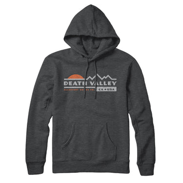 Death Valley Sunset Hoodie-Charcoal Heather-Allegiant Goods Co. Vintage Sports Apparel