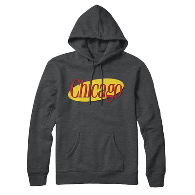 Chicago Seinfeld Hoodie-Charcoal Heather-Allegiant Goods Co. Vintage Sports Apparel
