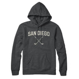 San Diego Golf Hoodie-Charcoal Heather-Allegiant Goods Co. Vintage Sports Apparel